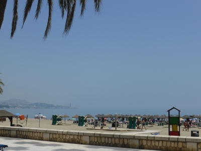 Strand in der Nähe des Hafens Malaga Spanien 2515_06
